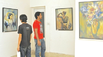 Six artists` works, titled `Whistle` ends at Shilpangan