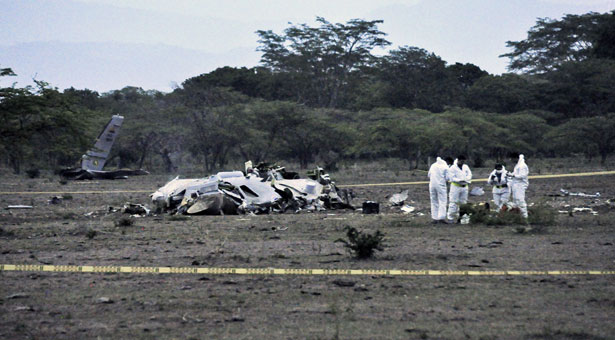 11 killed as Colombian military plane crashes