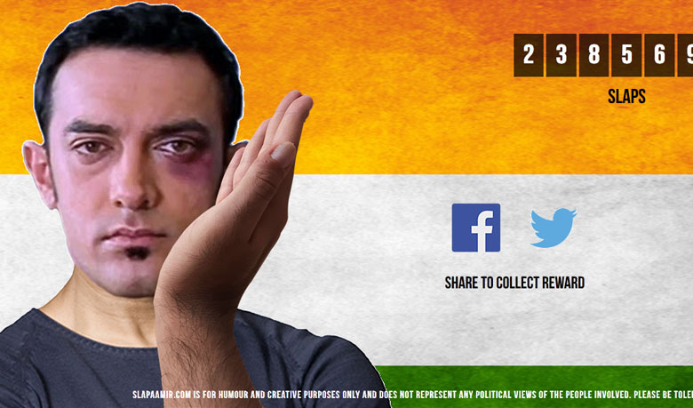 Website offers virtually slapping Aamir