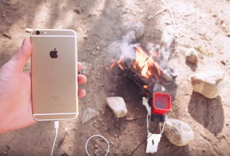 You can recharge your iPhone with fire (video)