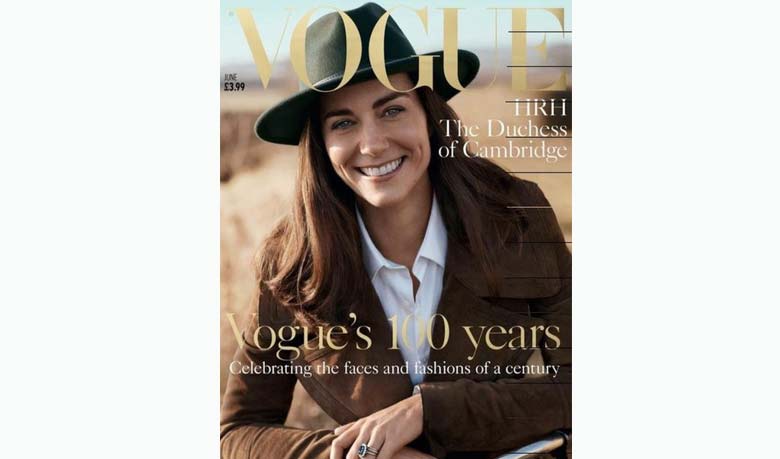 Kate Middleton poses for British Vogue