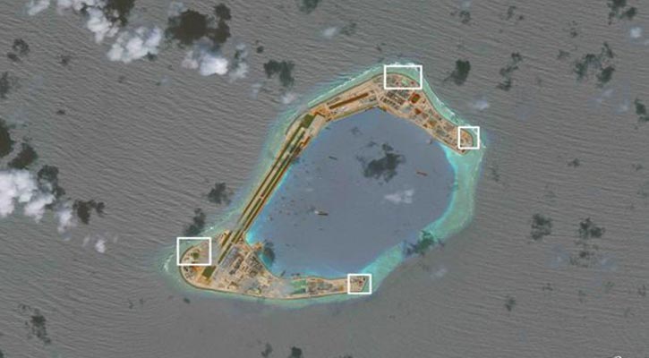 China installs military weapons on artificial Islands