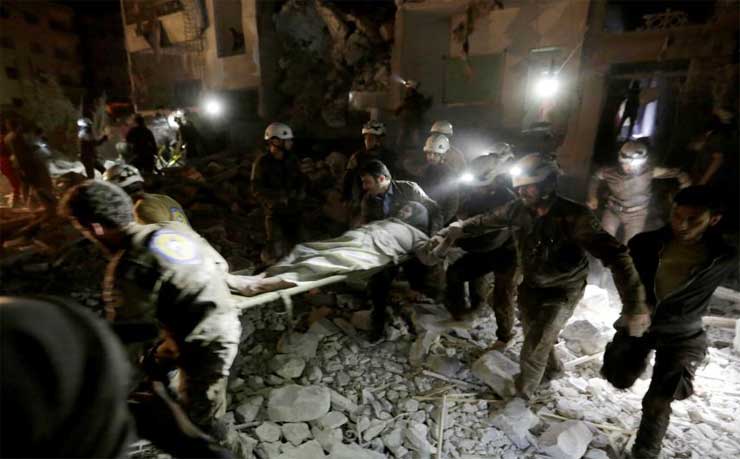 Airstrikes kills 23 in Syrian city