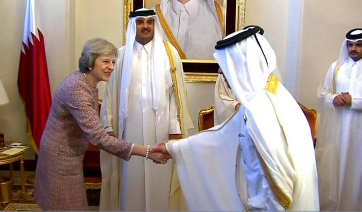 British PM Theresa May in Saudi Arabia for trade talks