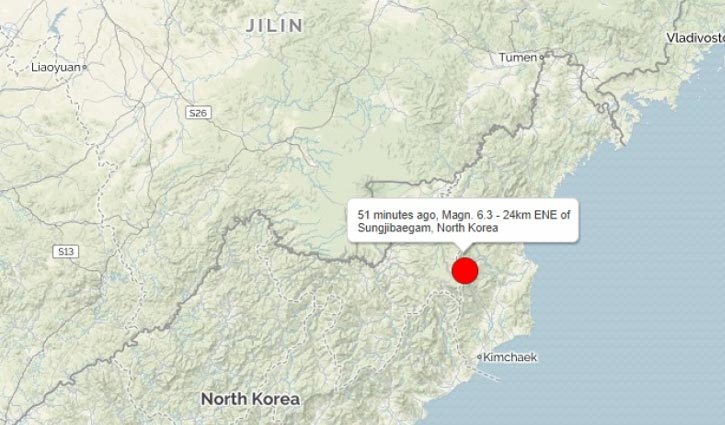 6.3 earthquake in North Korea 'a nuclear test'