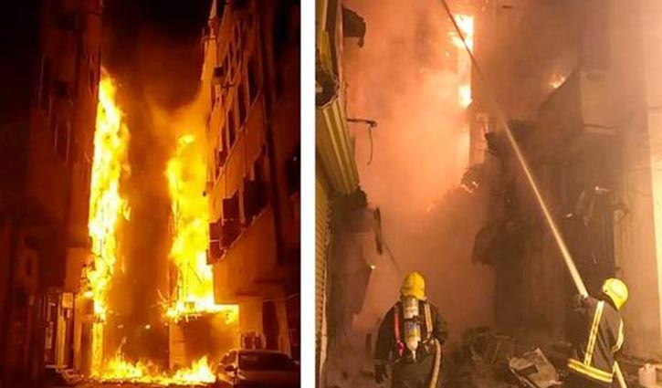 Fire at 6 buildings in Saudi Arabia
