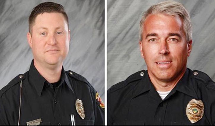Two US cops shot dead responding to 911 call