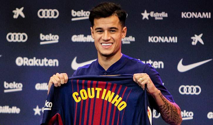 Philippe Coutinho to wear number 14 shirt at Barcelona