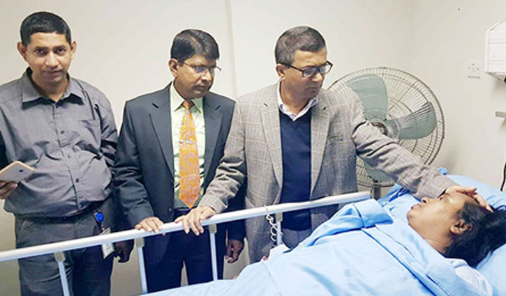 Ivy undergoing treatment at Labaid hospital