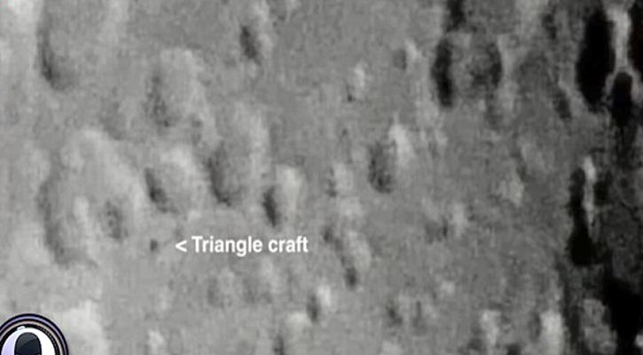 Strange triangular shape spotted on the moon
