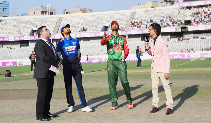 Bangladesh batting in 1st T20 against Sri Lanka