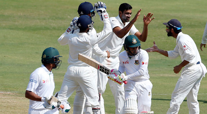 Bangladesh defeated by India in historic Test