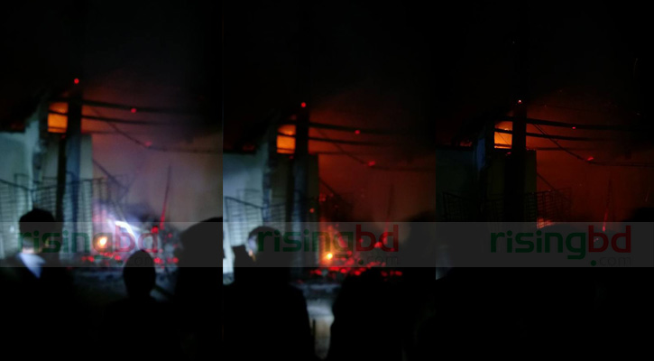 Fire at Kabi Nazrul University Mess