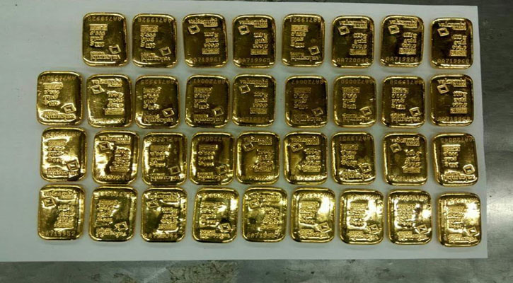 3.5kg gold recovered in Shahjalal airport