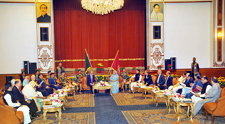 Hasina-led AL delegation in talks with president over EC