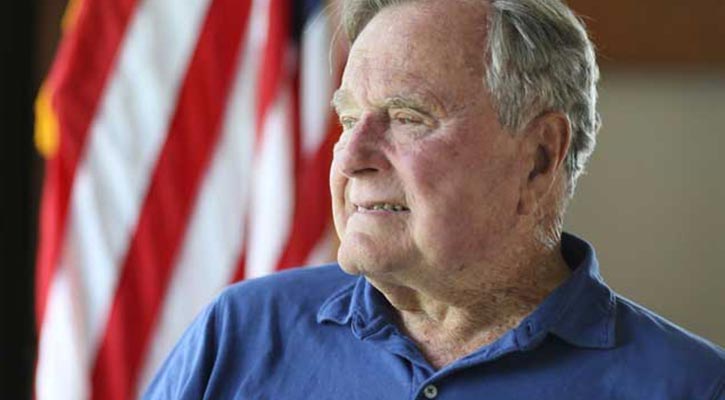 Former US President George Bush Sr hospitalized