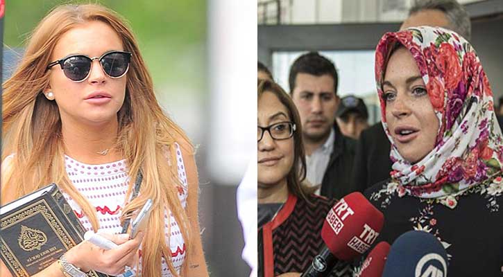 Did Lindsay Lohan convert to Islam?