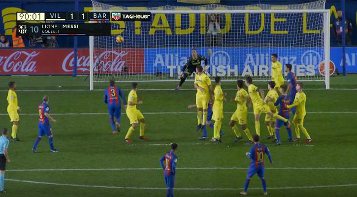 Watch: Messi's perfect free kick that rescues Barca