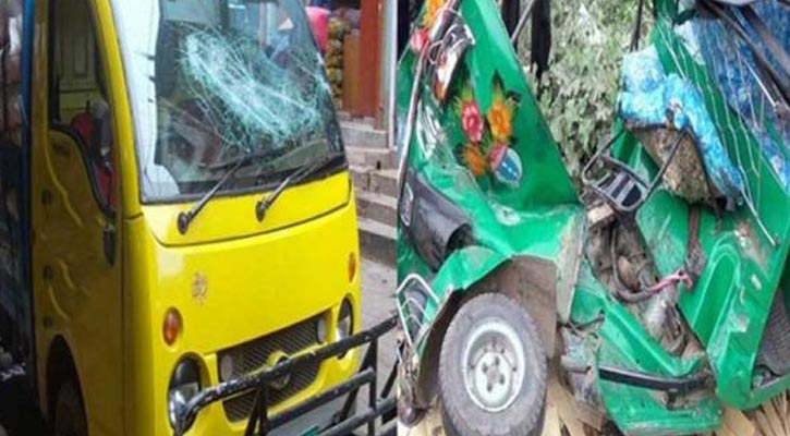 Truck-auto-rickshaw collision kills 2 in Kushtia