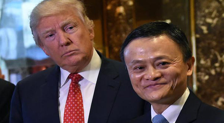Alibaba founder Jack Ma meets with Trump