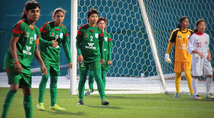 Bangladesh U16 girls beat Sakai Academy