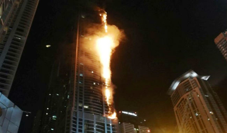 Large fire rips through Dubai's Torch Tower