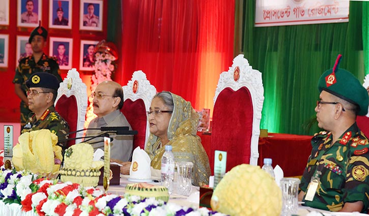 Sheikh Hasina vows to build strong armed forces