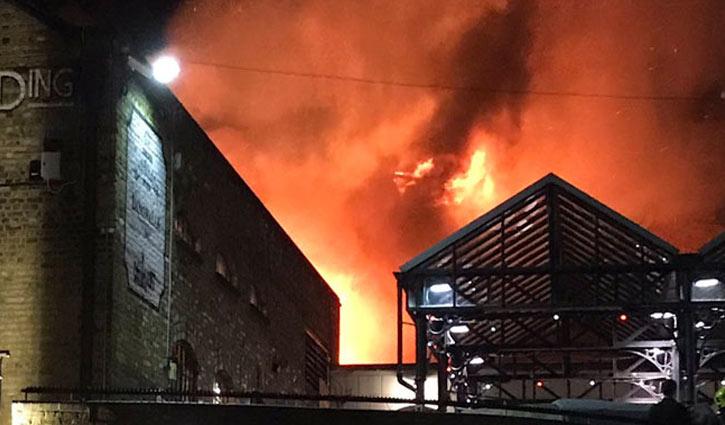 Fire breaks out in London's Camden Market