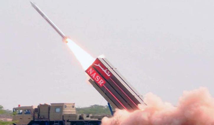 Pakistan test fires 'NASR' missile