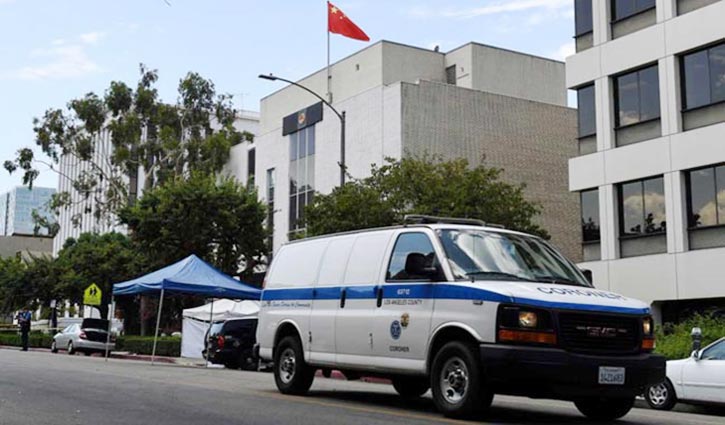 Man opens fire on Chinese consulate in US