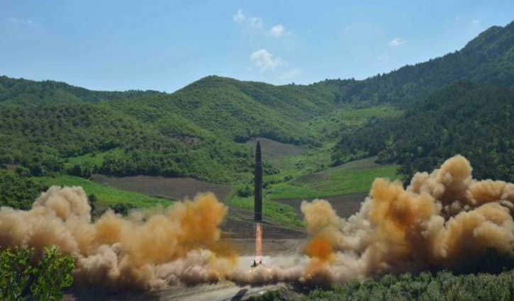 North Korea fires long-range ICBM missile