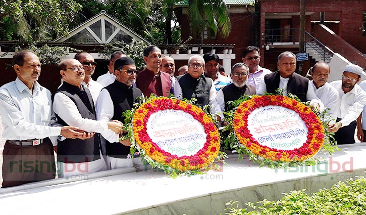  AL leaders pay homage to Bangabandhu  