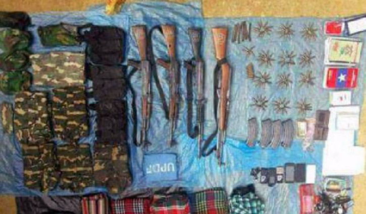 Huge cache of arms, ammunition recovered Rangamati
