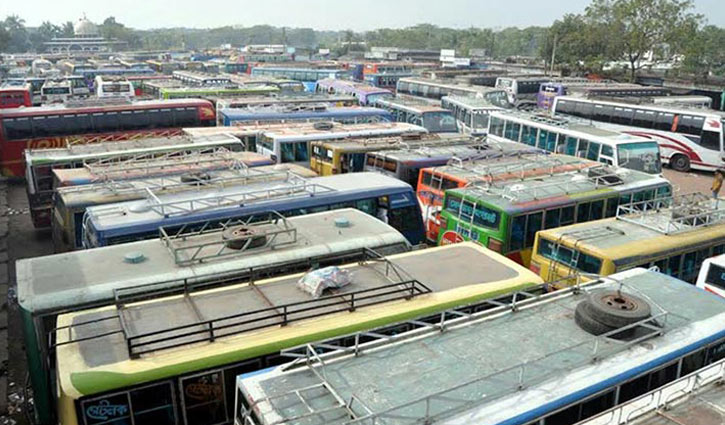Indefinite transport strike continues in Sylhet
