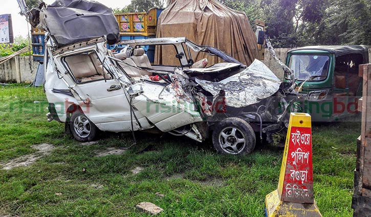 Mother, son among 4 die in Sirajganj road crash