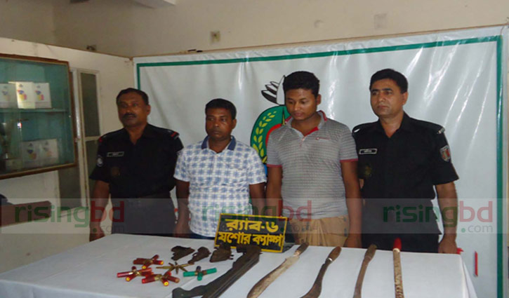Two held with 4 fire arms in Jessore