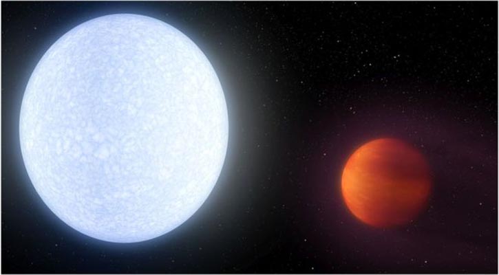 Planet is hotter than most stars