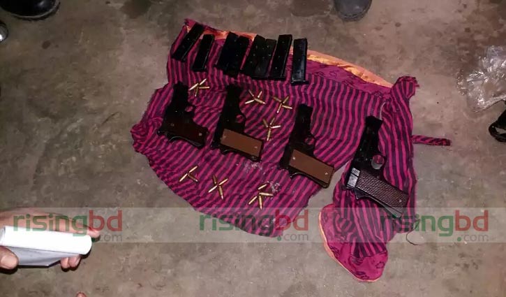 Two Indian nationals held with fire arms in C'ganj