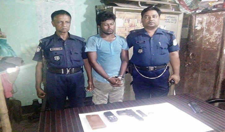 Youth held with pistol, ammo in Gazipur