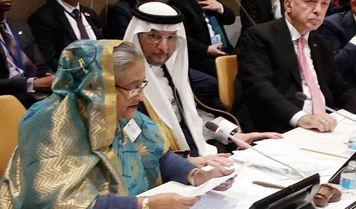 Sheikh Hasina places six proposals to resolve Rohingya crisis