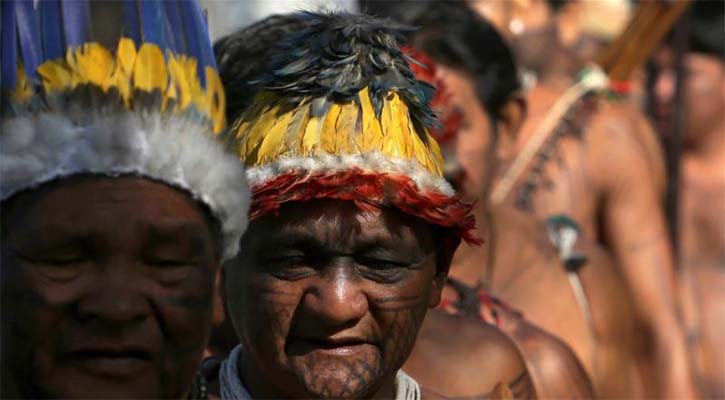 Indigenous Brazilians rally to demand land rights protection
