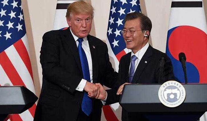 Trump, Moon discuss N. Korea's threat to scrap summit