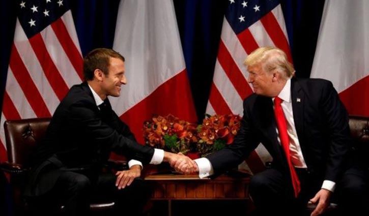 Macron urges Trump to stick with Iran nuclear deal