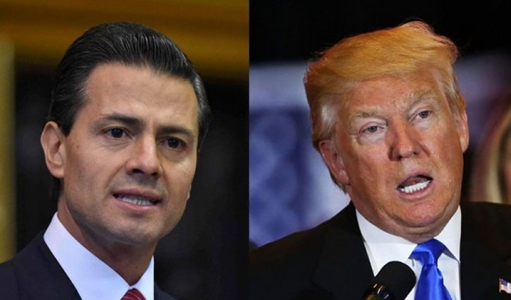 Trump, Mexican president spar over border wall again