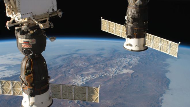 Astronauts tackle air leak on International Space Station