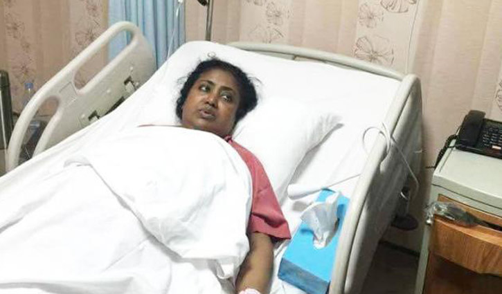 Baby Naznin hospitalized