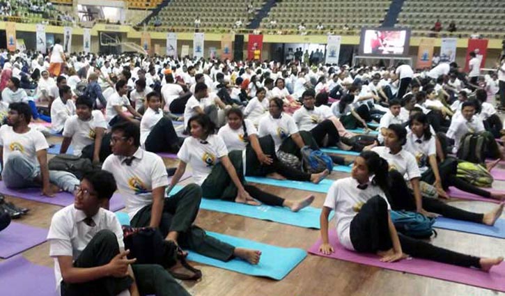 World celebrating 4th International Yoga Day today