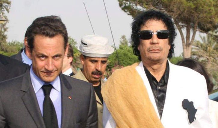 Former French President Sarkozy held