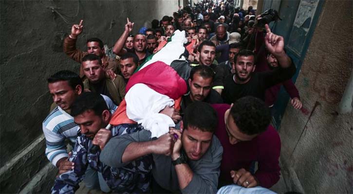 Israeli army kills 7 Palestinians, wounds 1,000 at Gaza rally