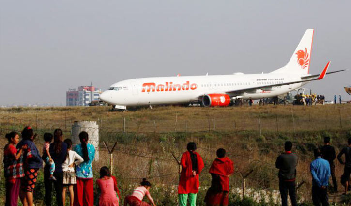 Malindo Airlines plane skids off runway in Nepal